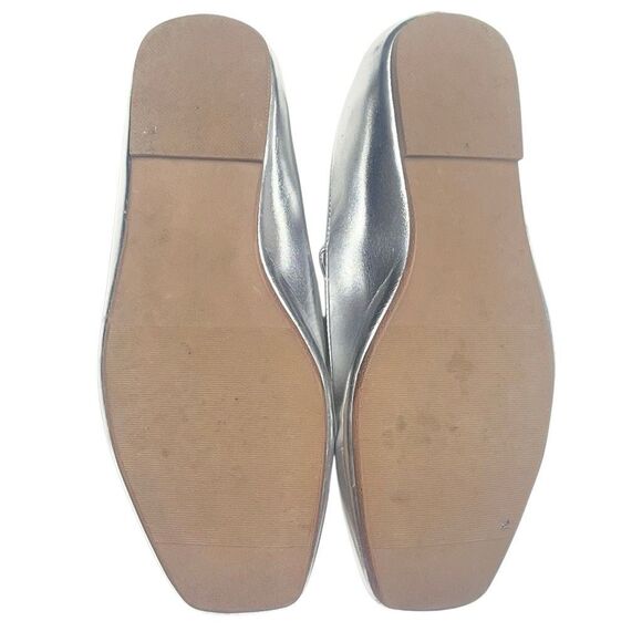 Torrid Metallic Silver Square Toe Flats - Wide - Picture 6 of 6
